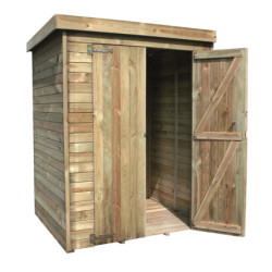 Armoire de jardin en bois massif traité autoclave 1,98m² THEOFIL – Cerland