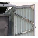 Cache-poubelle simple en acier pour conteneurs 240L – Westmann