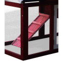 Poulailler bicolore en bois 10mm FSC 0,94m² pour 2 à 3 poules - HABRITA