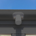 Carport monopente HELSINKI en aluminium anthracite et polycarbonate 503x305cm - Westmann