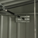 Cache-poubelle double 172x100x131cm en acier pour conteneurs 240L – Westmann