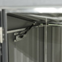 Cache-poubelle double 172x100x131cm en acier pour conteneurs 240L – Westmann
