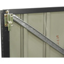 Cache-poubelle double 172x100x131cm en acier pour conteneurs 240L – Westmann