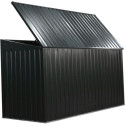 Cache-poubelle double 172x100x131cm en acier pour conteneurs 240L – Westmann
