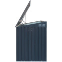 Cache-poubelle triple 235x100x131cm en acier pour conteneurs 240L – Westmann