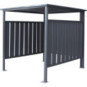 Abri à vélos en acier anthracite 3,6m² Westmann