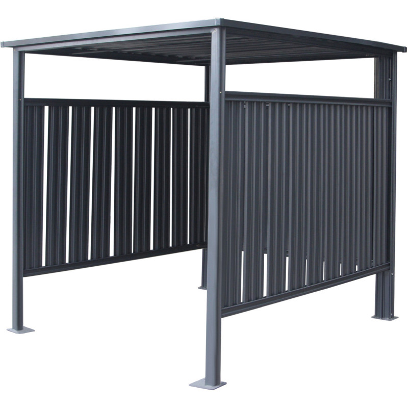 Abri à vélos en acier anthracite 3,6m² Westmann