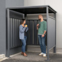 Abri à vélos en acier anthracite 3,6m² Westmann