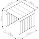 Abri à vélos en acier anthracite 3,6m² Westmann