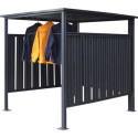 Abri à vélos en acier anthracite 3,6m² Westmann