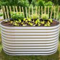Potager surélevé en tôles ondulées d’acier galvanisé 160x80x82cm Westmann