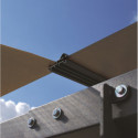 Carport en alu gris et polycarbonate 1 voiture 46,3m² Arcadia Alpine 12700 - PALRAM