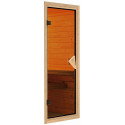 Sauna Tonneau 2 à parois droites avec vestibule - 4 à 6 places bois massif 38mm KARIBU
