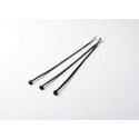 Attaches serre-câble grises pour brise-vue en résine tressée - lot de 100