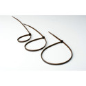 Attaches serre-câble grises pour brise-vue en résine tressée - lot de 100