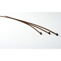 Attaches serre-câble grises pour brise-vue en résine tressée - lot de 100