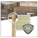 Carport double en bois autoclave 50,9m² et toit en acier – KARIBU