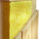Sauna traditionnel d'angle TAURIN 2 à 3 places 68mm avec couronne et porte en verre clair KARIBU