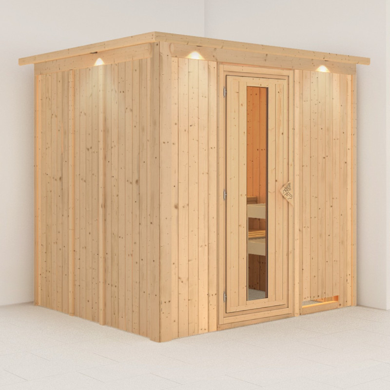 Sauna traditionnel modulable SODIN 3 à 4 places 68mm KARIBU