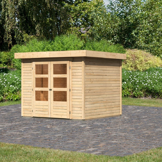 Abri de jardin en bois massif 5,95m² Askola 3,5 – Karibu