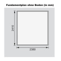 Abri de jardin en bois massif 5,95m² Askola 3,5 – Karibu