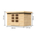 Abri de jardin en bois massif 6,55m² Askola 4 – Karibu
