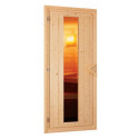 Sauna traditionnel d'angle SIIRIN 4 à 5 places 68mm sans couronne - avec porte à économie d'énergie KARIBU