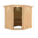 Sauna traditionnel d'angle SIIRIN 4 à 5 places 68mm KARIBU
