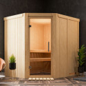 Sauna traditionnel d'angle SIIRIN 4 à 5 places 68mm KARIBU