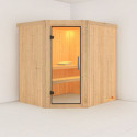 Sauna traditionnel d'angle SIIRIN 4 à 5 places 68mm KARIBU