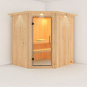 Sauna traditionnel d'angle SIIRIN 4 à 5 places 68mm KARIBU