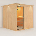 Sauna traditionnel modulable RODIN 5 à 6 places 68mm KARIBU