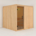Sauna traditionnel modulable RODIN 5 à 6 places 68mm KARIBU