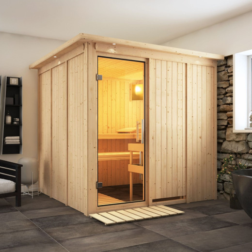 Sauna traditionnel modulable RODIN 5 à 6 places 68mm KARIBU