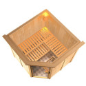 Sauna traditionnel d'angle JARIN 5 à 6 places 68mm KARIBU