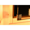 Sauna traditionnel d'angle JARIN 5 à 6 places 68mm KARIBU