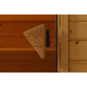 Sauna traditionnel d'angle JARIN 5 à 6 places 68mm KARIBU