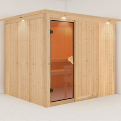 Sauna traditionnel modulable GOBIN 3 à 4 places 68mm KARIBU