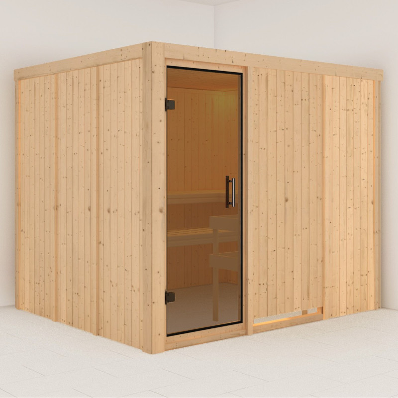 Sauna traditionnel modulable GOBIN 3 à 4 places 68mm KARIBU