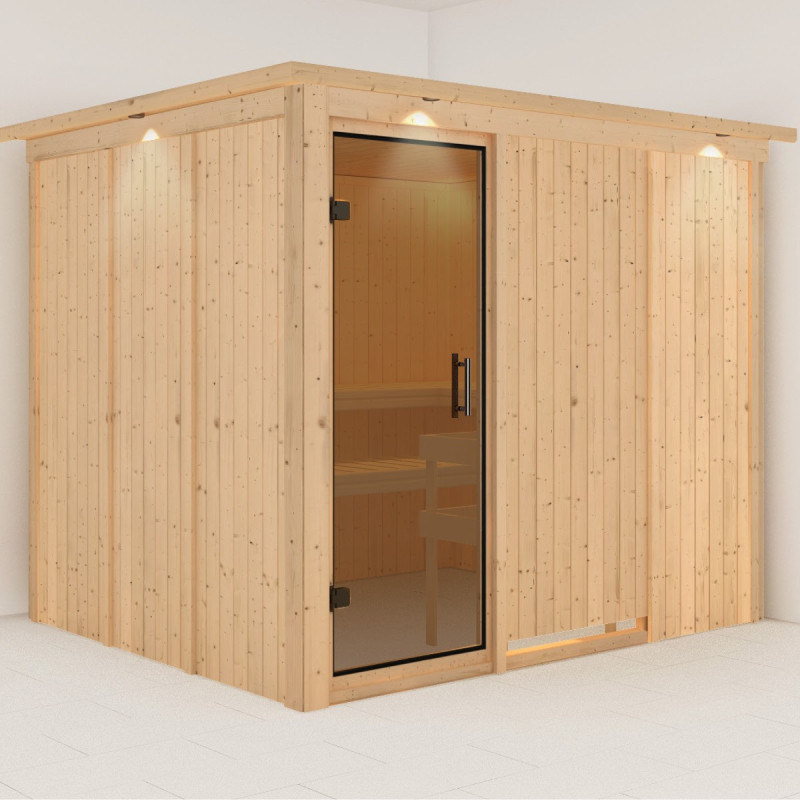 Sauna traditionnel modulable GOBIN 3 à 4 places 68mm KARIBU