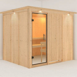 Sauna traditionnel modulable GOBIN 3 à 4 places 68mm KARIBU