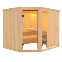 Sauna traditionnel d'angle FIONA 3 - 5 à 6 places 68mm KARIBU