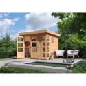 Abri de jardin en bois massif 5,25m² Kerko 3 – Karibu