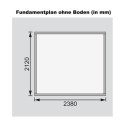 Abri de jardin en bois massif 5,25m² Kerko 3 – Karibu