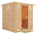 Sauna traditionnel MOJAVE 5 à 6 places 38mm avec couronne et porte classique KARIBU