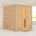 Sauna traditionnel MOJAVE 5 à 6 places 38mm sans couronne - avec porte à économie d'énergie KARIBU