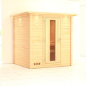 Sauna traditionnel MOJAVE 5 à 6 places 38mm avec couronne et porte à économie d'énergie KARIBU