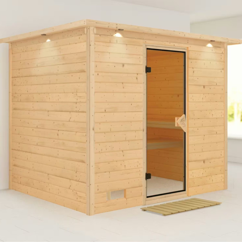 Sauna traditionnel Sonara 6 à 8 places 38mm KARIBU