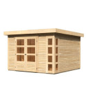Abri de jardin en bois massif 9,24m² Kerko 6 – Karibu 
