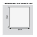 Abri de jardin en bois massif 9,24m² Kerko 6 – Karibu 